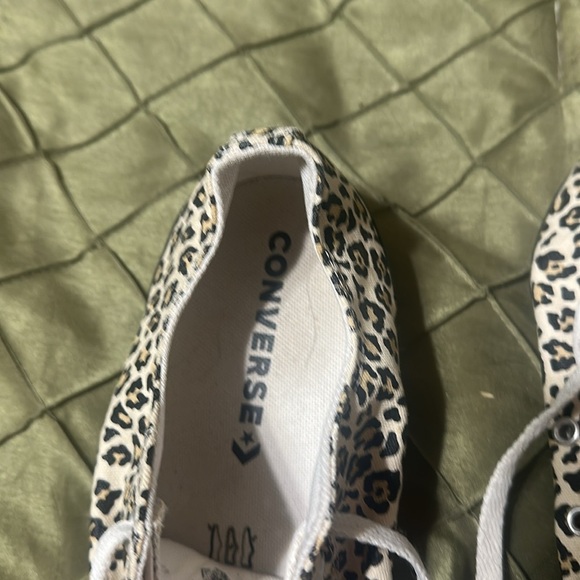 Converse Leopard Print Canvas Sneakers - Picture 2 of 4